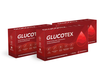 Drei Packungen Glucotex